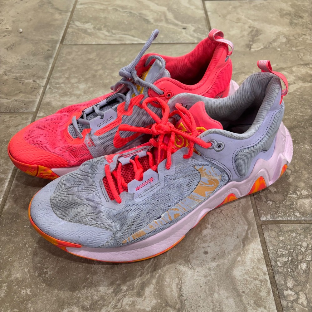 Nike Giannis Immortality 2 Basketball Shoes Pink Grey‎ Orange DM0825-600 Sz 11